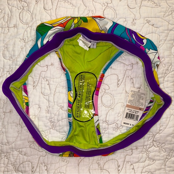 NWT! TRINA TURK BIKINI top and two bottoms — Size 12 — Ret: $236!!! - Picture 7 of 10